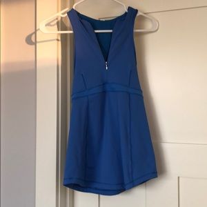 Blue Lululemon workout top